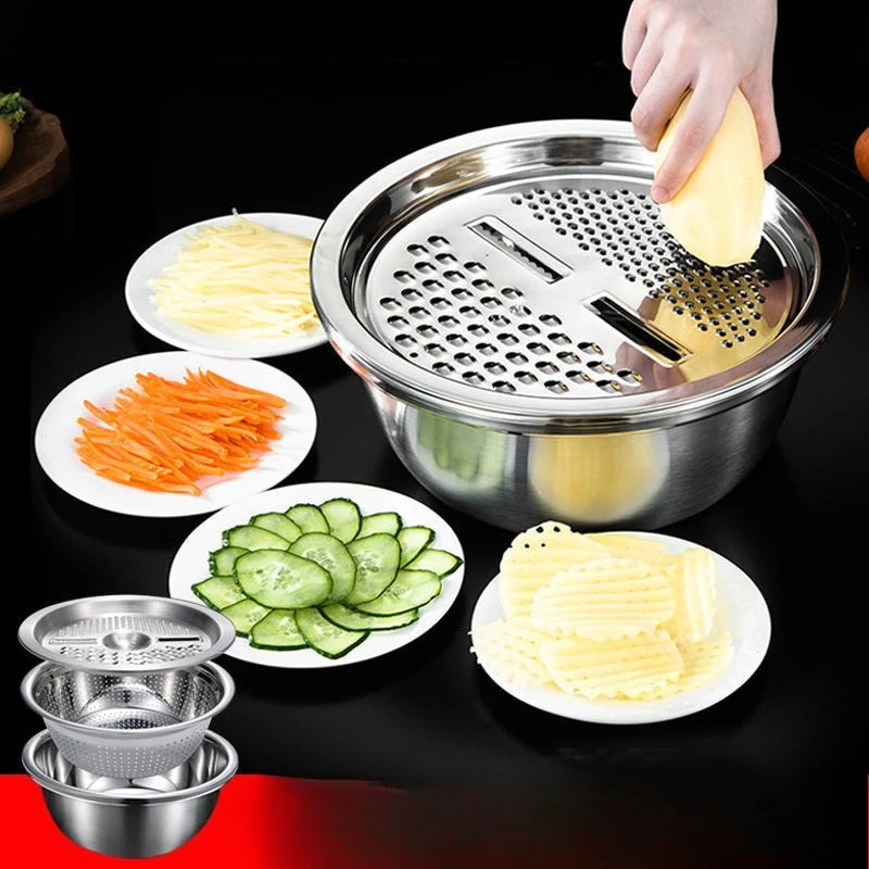 3-in-1 Edelstahl Küchenset