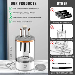 Premium Elektrischer Make-up Pinselreiniger & Trockner