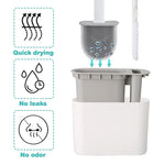 Silikon Toilettenbürste mit Wandhalterung