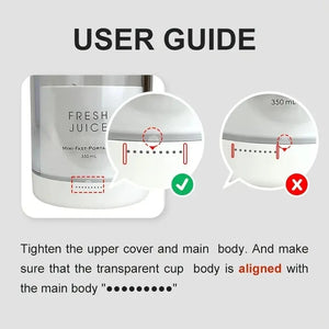 350ml Mixer aufladbar USB grün Obst Gemüse - LeLuxe24