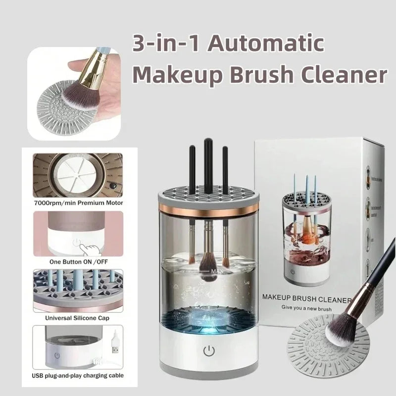 Premium Elektrischer Make-up Pinselreiniger & Trockner